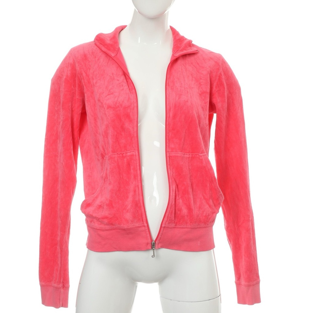 Vintage Y2K Juicy Couture Pink Velour Jacket XL Made in USA